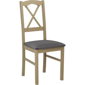 Jídelní židle Kuchyňská židle s čalouněným sedákem DANBURY 11 - dub sonoma / tmavá šedá