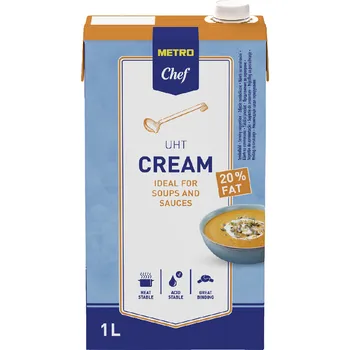 Výhodná cena Smetana 20 % 1 l UHT