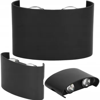 Nástěnné svítidlo Nástěnné svítidlo XPart černé, integrovaný LED zdroj 4 W