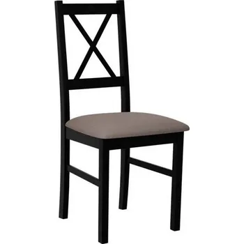 Jídelní židle Jídelní židle s čalouněným sedákem DANBURY 10 - černá / hnědá 1