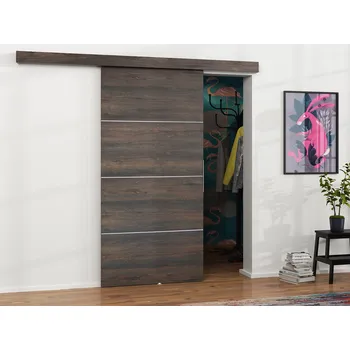 Interiérové dveře Posuvné interiérové dveře VIGRA 2 - 90 cm, jasan tmavý