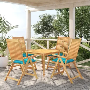 Podsedák vidaXL Podušky na židli 4 ks tyrkysové 40 x 40 x 7 cm textil