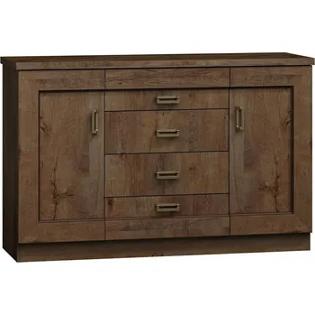 Komoda Kombinovaná komoda MERLO - šířka 120 cm, dub lefkas