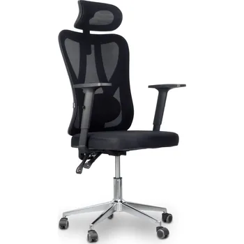 Ergonomická Kancelářská Židle SMART s Nastavitelnou Opěrkou Hlavy, Látková