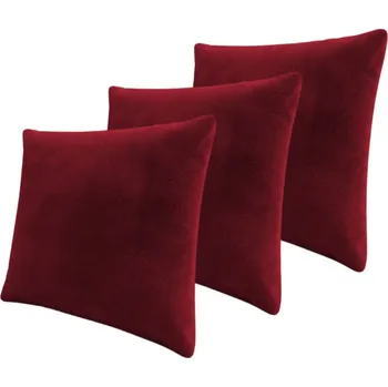 Polštář Set tří dekorativních polštářů ZANE - vínový 2