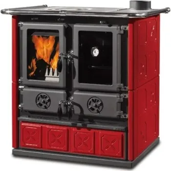 Sporák na tuhá paliva La Nordica Rosetta 5.0 Maiolica bordó