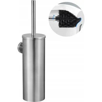 WC štětka Závěsná WC štětka do KOUPELNY z Nerezová Ocel s víkem INOX