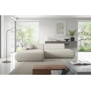 Sedací souprava Rozkládací rohová sedačka s úložným prostorem SURREY 1 - béžová 1, levý roh