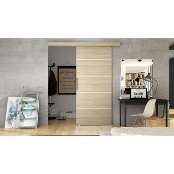 Interiérové dveře Posuvné dveře MANAMI 3 - 80 cm, dub sonoma