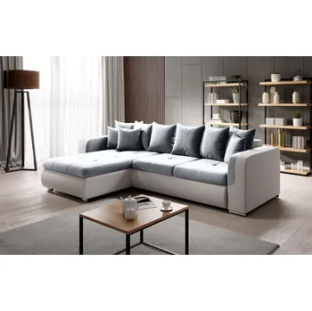 Sedací souprava Rohová sedací souprava DAFNI MINI - bílá / šedá, levý roh