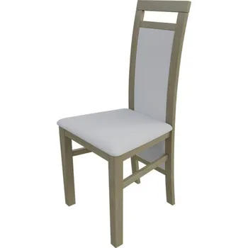 Židle do kuchyně MOVILE 47 - dub sonoma / bílá ekokůže