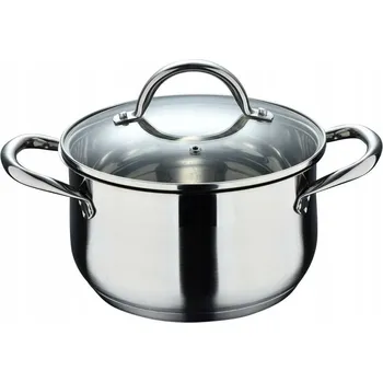 Pánev Tradiční pánev Bergner GOURMET 24 cm nerezová ocel