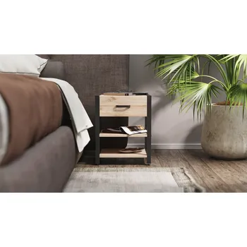 Noční stolek Obdélníkový stolek Targ system 41 x 40 x 50 cm, dub artisan