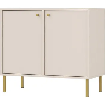 Komoda Úzká komoda IROS 2 - béžová / zlatá