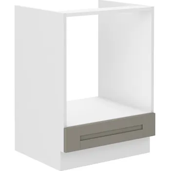 Kuchyňská linka Sporáková skříňka LAILI - šířka 60 cm, světle šedá / bílá