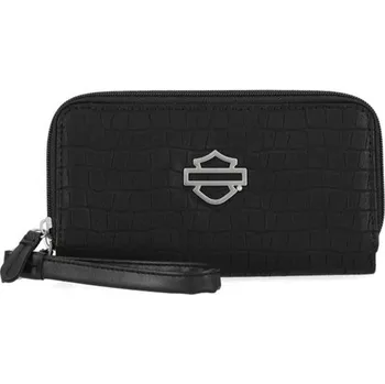 Peněženka Dámská peněženka Harley-Davidson krokodýlí kůže, černá MWW049/08 F25