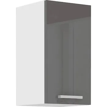 Kuchyňská linka Horní kuchyňská skříňka SAEED - šířka 30 cm, šedá / bílá