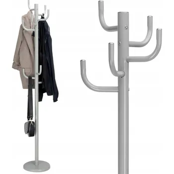 Věšák Stojací věšák kovový Gockowiak šedý