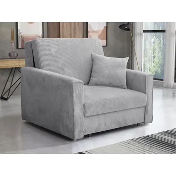 Křeslo Rozkládací křeslo na každodenní spaní BELA 4 - světlé šedé