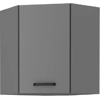 Kuchyňská skříňka Horní rohová skříňka NELJA - 60x60 cm, antracit