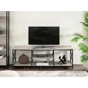 Televizní stolek Televizní stolek DINKO - béžový / černý