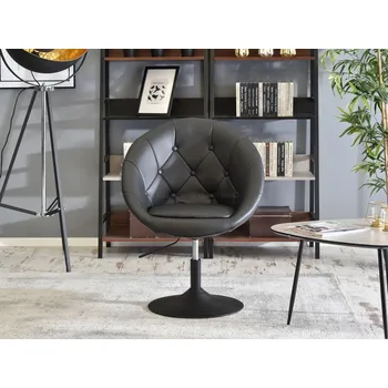 Křeslo Otočné křeslo DERIAN - černé 2