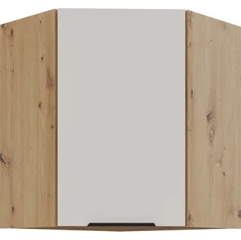 Kuchyňská skříňka Horní rohová skříňka NICOLLA 1 - 60x60 cm, kašmír / dub artisan