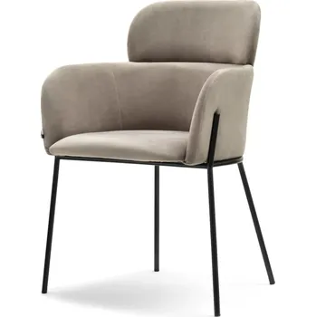 Jídelní židle Čalouněná jídelní židle ELIZARA - béžová / černá