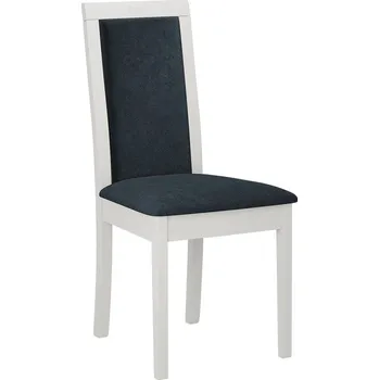 Jídelní židle Kuchyňská židle s látkovým potahem ENELI 400 - bílá / námořnická modrá