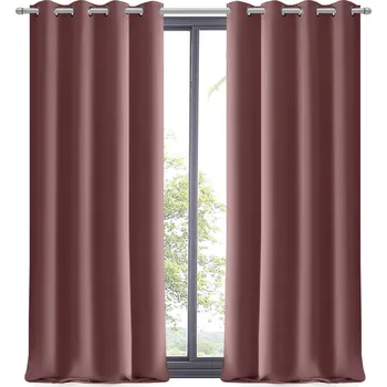 Obraz Závěs Starorůžová Matný Hladký Okenní dekorace do obývacího pokoje 145x250P