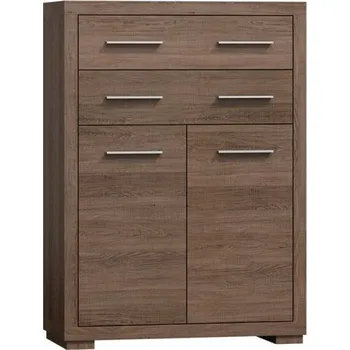 Komoda Vysoká komoda TRIXA - dub santana tmavý