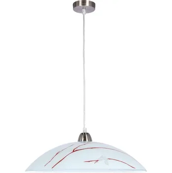 Závěsné moderní osvětlení BRAGA - 1xE27, 60W, chromované / bílé