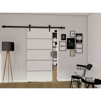 Interiérové dveře Posuvné interiérové dveře BUSHLAND 2 - 86 cm, bílé