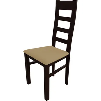 Jídelní židle Kuchyňská židle MOVILE 25 - ořech / béžová