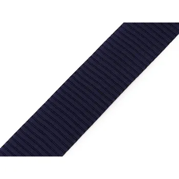 Textilní guma Pruženka měkká šíře 38 mm, střední, 3 modrá tmavá