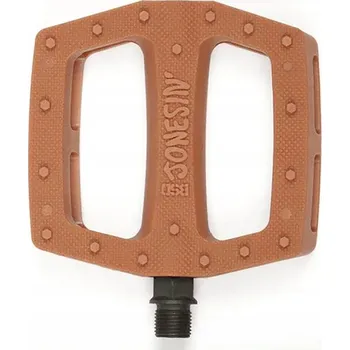Pedál na kolo BMX pedály BSD Jonesin gumové (hnědé)