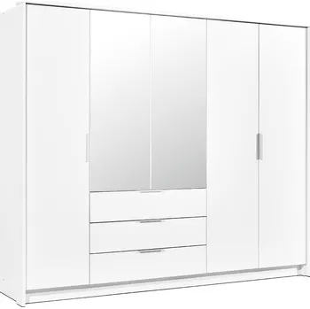 Šatní skříň Kombinovaná šatní skříň 255 UZMA - bílá