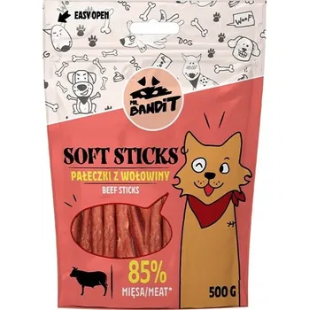 Pamlsek pro psa MR. BANDIT SOFT STICKS - tyčinky s hovězím masem 500g