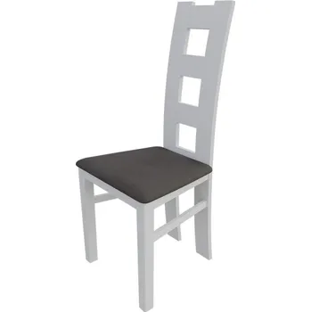 Jídelní židle Jídelní židle MOVILE 21 - bílá / tmavá hnědá 2