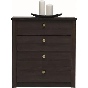 Komoda Nízká komoda se šuplíky FRIDLEY - dub sonoma čokoláda