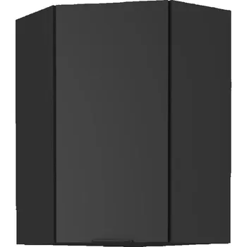 Kuchyňská skříňka Vysoká rohová skříňka SAJU 1 - 60x60 cm, černá