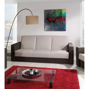 Pohovka Rozkládací čalouněný gauč KATKA 1 - hnědý