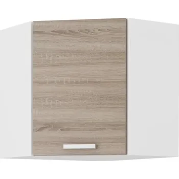 Kuchyňská linka Nízká rohová skříňka DAGA - 58x58 cm, dub lanýž / bílá