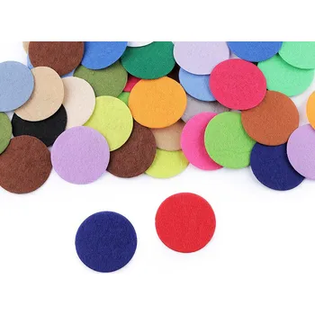 Filcové / plstěné kolečko Ø4 cm polotovar, velké, mix