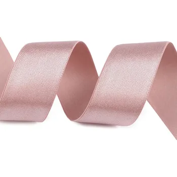 Saténová pruženka šíře 30 mm, střední, 4 starorůžová