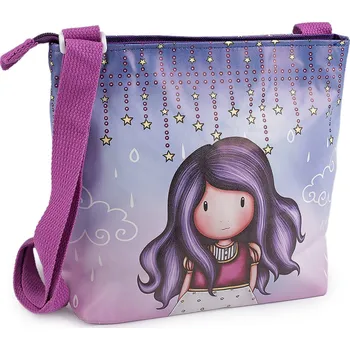 Kabelka Dívčí kabelka crossbody 23x22 cm s potiskem, střední, 2 fialová lila