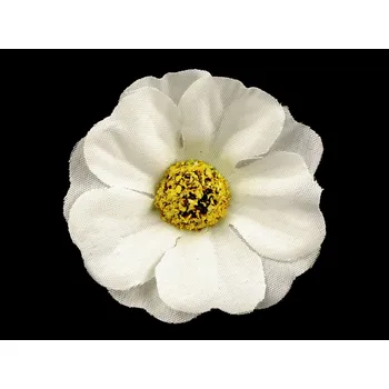 umělá květina Umělý květ čajová růže Ø5 cm, střední, 1 krémová světlá