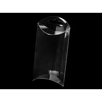 Plastová krabička k zavěšení 7x12 cm, střední, transparent