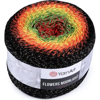 Příze Pletací příze Flowers Moonlight 260 g, střední, 7 (3267) oranžová