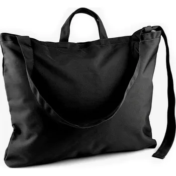 Velká pevná taška s podšívkou a zipem 50x42 cm, střední, 2 černá